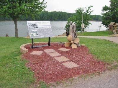 Historic Cassville Ferry Marker. Click for full size. Historic Cassville Ferry Marker image. Click for full size.