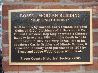 Bosse-Morgan Building Marker image. Click for full size.