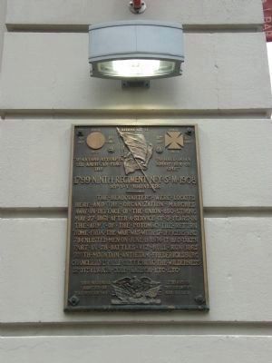 Ninth Regiment New York State Marker image. Click for full size.