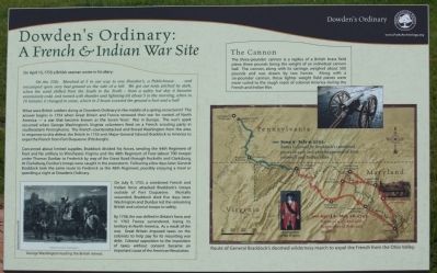 Dowden's Ordinary: A French & Indian War Site Marker image. Click for full size.