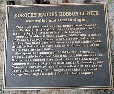 Dorothy Madden Hobson Luther Marker image. Click for full size.