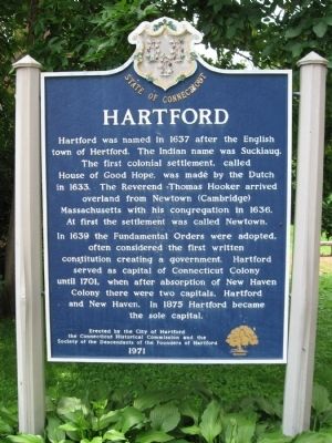 Hartford Marker image. Click for full size.