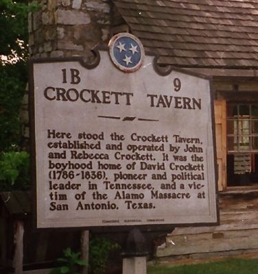 Crockett Tavern Marker image. Click for full size.