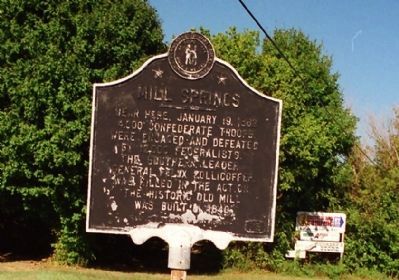 Mill Springs Marker image. Click for full size.