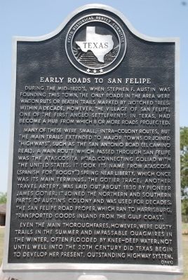 Early Roads To San Felipe Marker image. Click for full size.