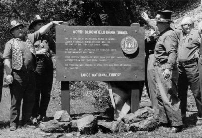 Original North Bloomfield Drain Tunnel Marker image. Click for full size.