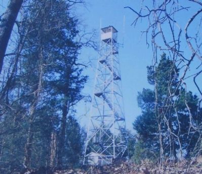Parsons Mountain Marker -<br>Parsons Mountain Fire Tower image. Click for full size.