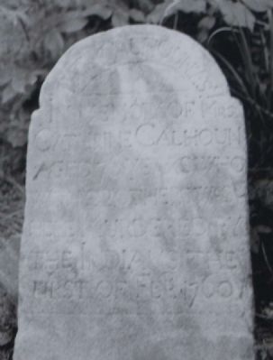 Parsons Mountain Marker -<br>1760 Long Cane Massacre Grave Marker image. Click for full size.