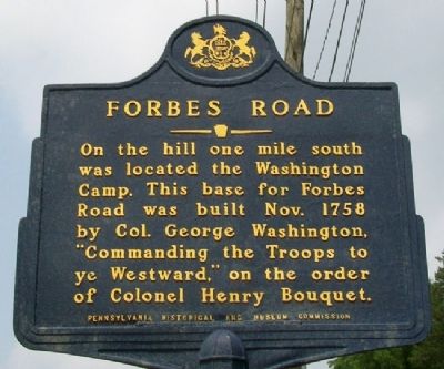 Forbes Road Marker image. Click for full size.