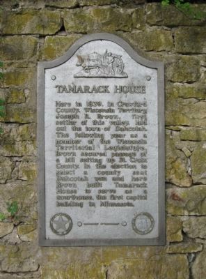Tamarack House Marker image. Click for full size.