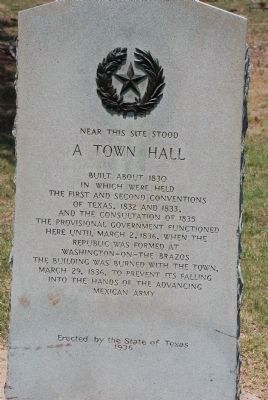A Town Hall Marker image. Click for full size.