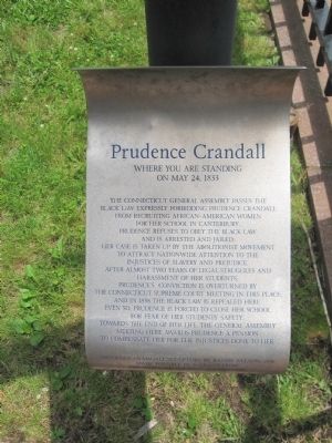 Prudence Crandall Marker image. Click for full size.