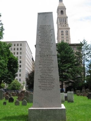 In Memory of the First Settlers of Hartford Monument image. Click for full size.