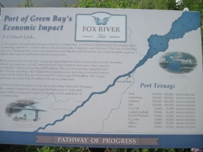 Port of Green Bay's Economic Impact Marker image. Click for full size.