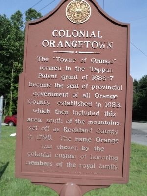 Colonial Orangetown Marker image. Click for full size.
