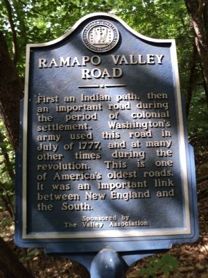 Ramapo Valley Road Marker image. Click for full size.