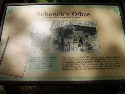 Schenck's Office Marker image. Click for full size.