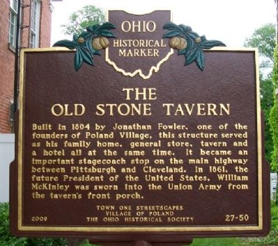 The Old Stone Tavern Marker image. Click for full size.