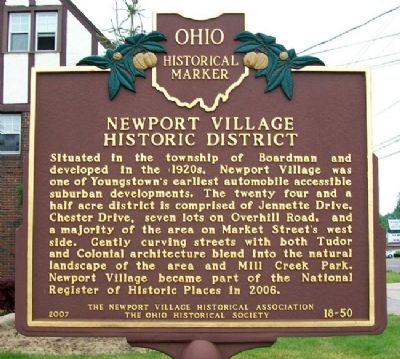 Newport Village Historic District Marker image. Click for full size.