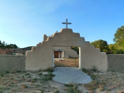 Pueblo of Picuris Church, entry to church yard image. Click for full size.
