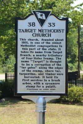 Target Methodist Church Marker image. Click for full size.