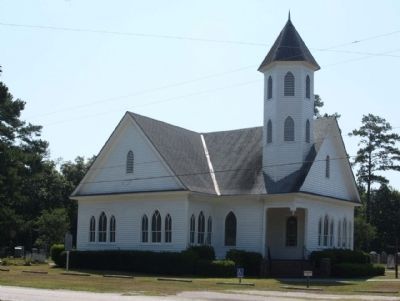 Target Methodist Church and Marker image. Click for full size.