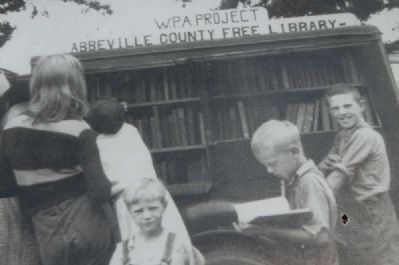 The Donalds Grange No. 497 Marker<br>Abbeville County Bookmobile and Its Young Clients image. Click for full size.