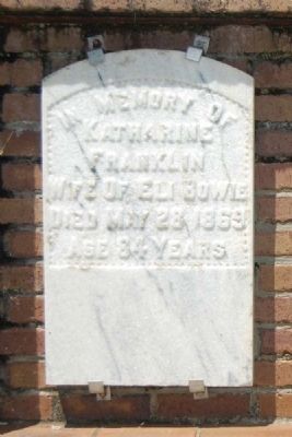 Katherine Franklin Tombstone image. Click for full size.