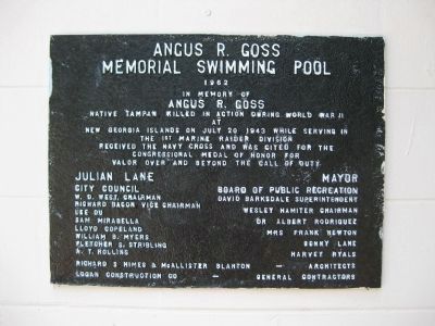 Angus R. Goss Marker image. Click for full size.