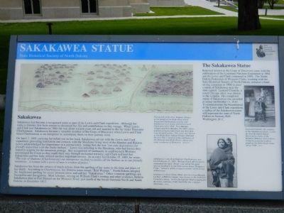 Sakakawea Statue Marker image. Click for full size.