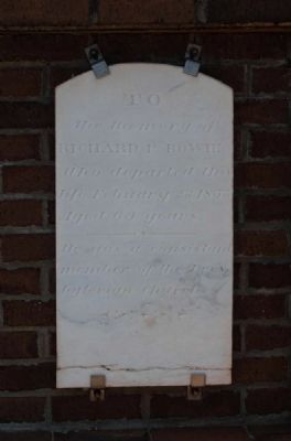 Richard P. Bowie Tombstone image. Click for full size.