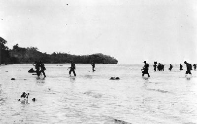 U.S. Marines landing at Tulagi image. Click for full size.