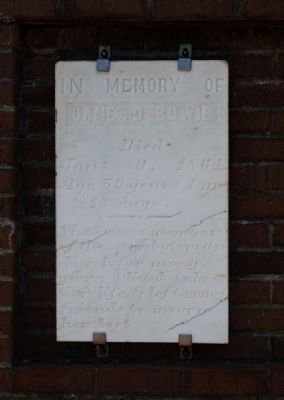 Jane D. Bowie Tombstone. Click for full size. Jane D. Bowie Tombstone image. Click for full size.