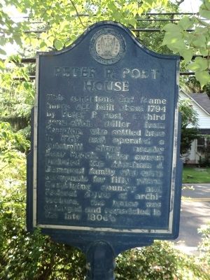 Peter P. Post House Marker image. Click for full size.