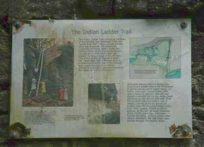 The Indian Ladder Trail Marker image. Click for full size.
