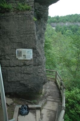 The Indian Ladder Trail Marker image. Click for full size.