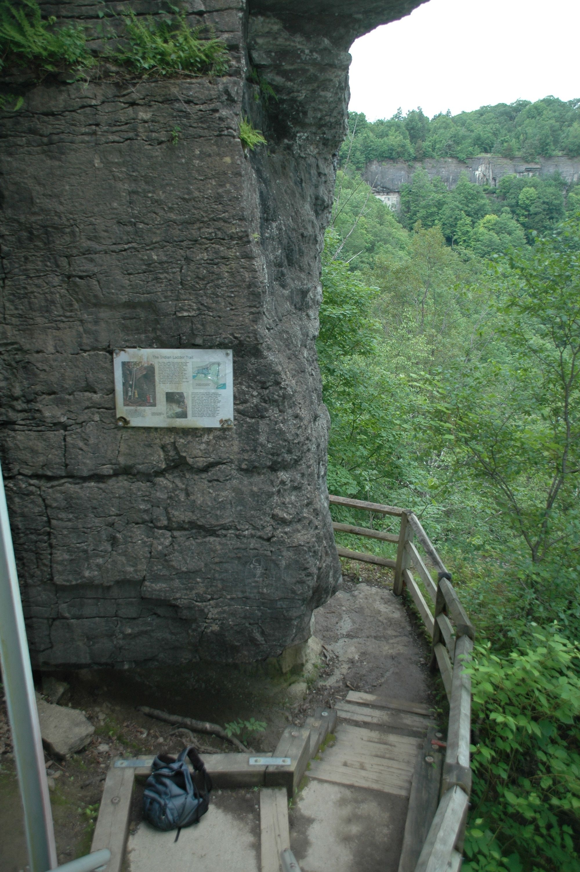 The Indian Ladder Trail Marker