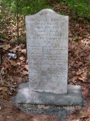 Thomas C Botts Tombstone<br>Old Bowie Cemetery image. Click for full size.