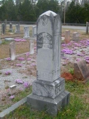 Asa Bowie Tombstone<br>Gilgal Church Cemetery<br>Eli Bowie's Fourth Son image. Click for full size.