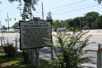 The Cherokee Path Marker seen near the intersection of US-1 and Hook Avenue image. Click for full size.