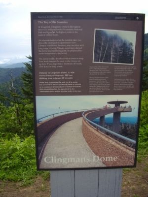The Top of the Smokies Marker image. Click for full size.