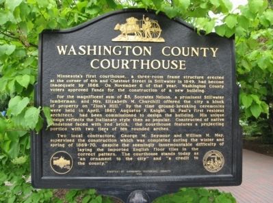 Washington County Courthouse Marker image. Click for full size.