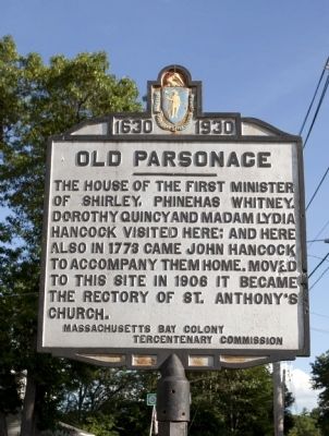 Old Parsonage Marker image. Click for full size.