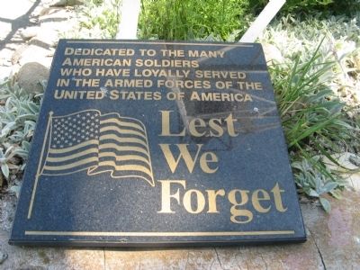 Downieville Veterans Memorial Marker - Left image. Click for full size.