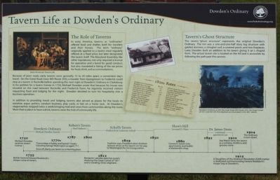 Tavern Life at Dowden's Ordinary Marker image. Click for full size.