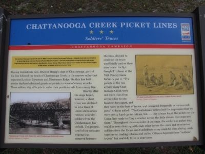 Chattanooga Creek Picket Lines Marker image. Click for full size.
