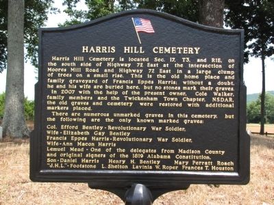 Harris Hill Cemetery Marker image. Click for full size.