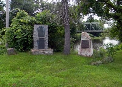 Wide view of the Penns Creek Massacre Plaque image. Click for full size.