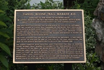 about Daniel Boone Trail Marker #26 image. Click for full size.