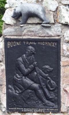 Daniel Boone Trail Marker #26 with Bear as mentioned image. Click for full size.